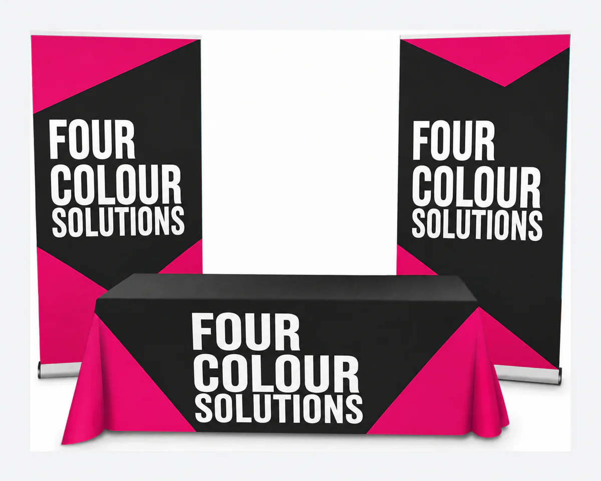 Exhibition Kit 1 - 1 x Table Cloth 2 x 800mm Roller Banners